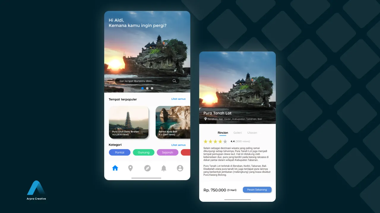 Travel App Design